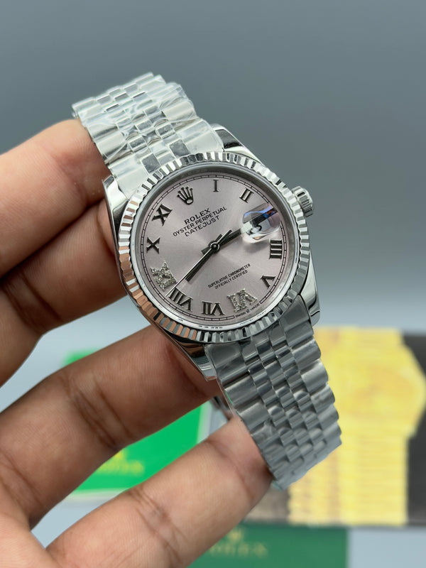 Datejust|36mm |silver chain | silver case