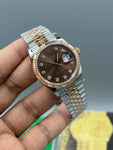 Datejust|36mm | Rose Twotone chain | silver case