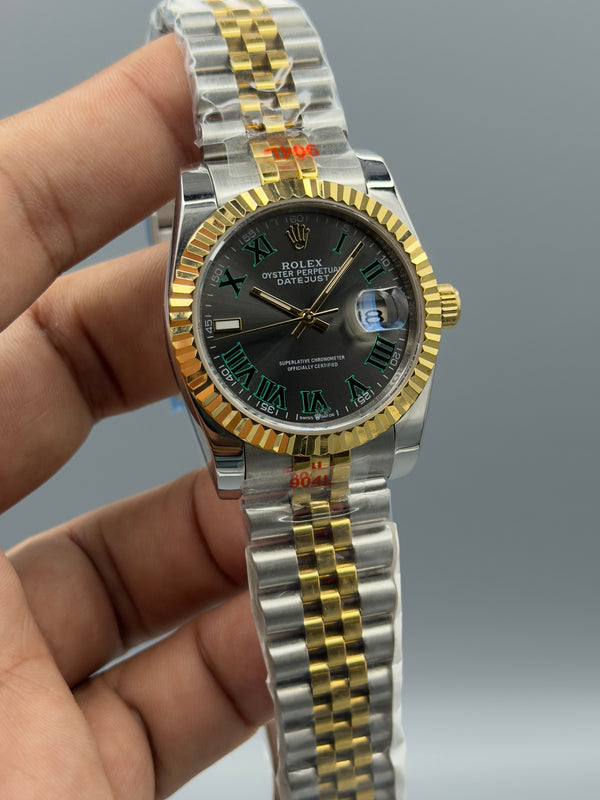 Datejust | 36mm | Twotone chain |wimbledon