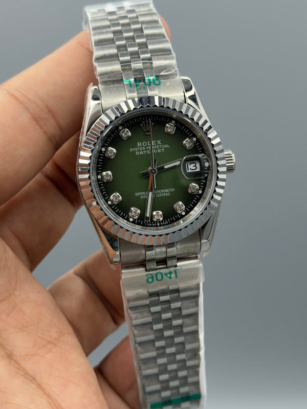 Datejust | 36mm | silver chain | Dimond digit