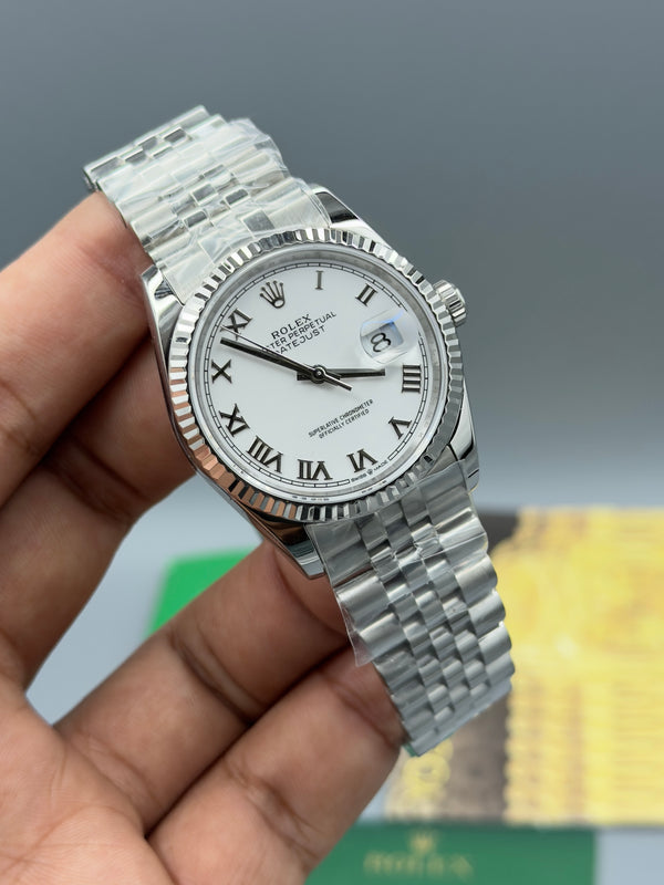 Datejust|36mm | Silver chain | silver case