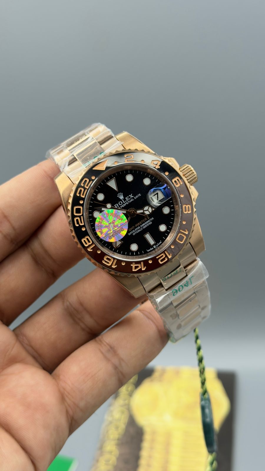 Gmt master 2|Rose gold chain |Rose gold Case |Automatic (Copy)