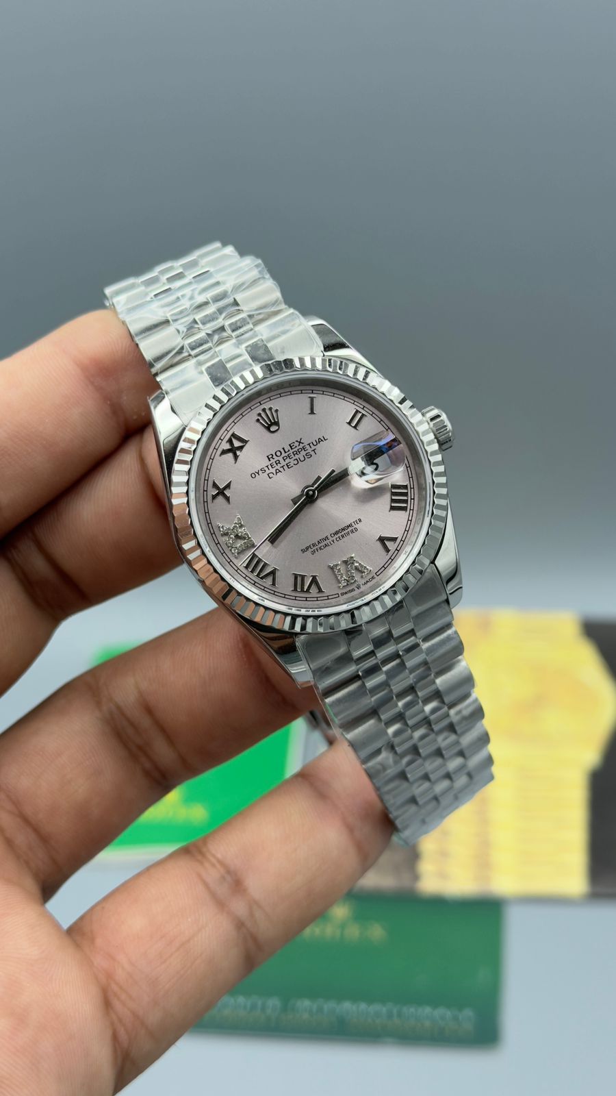 Datejust|36mm |silver chain | silver case