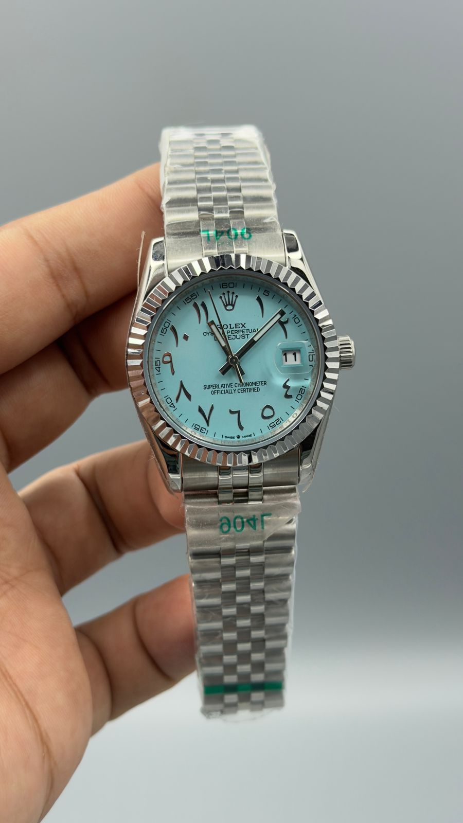 Datejust | 36mm | silver chain | Arabic digit