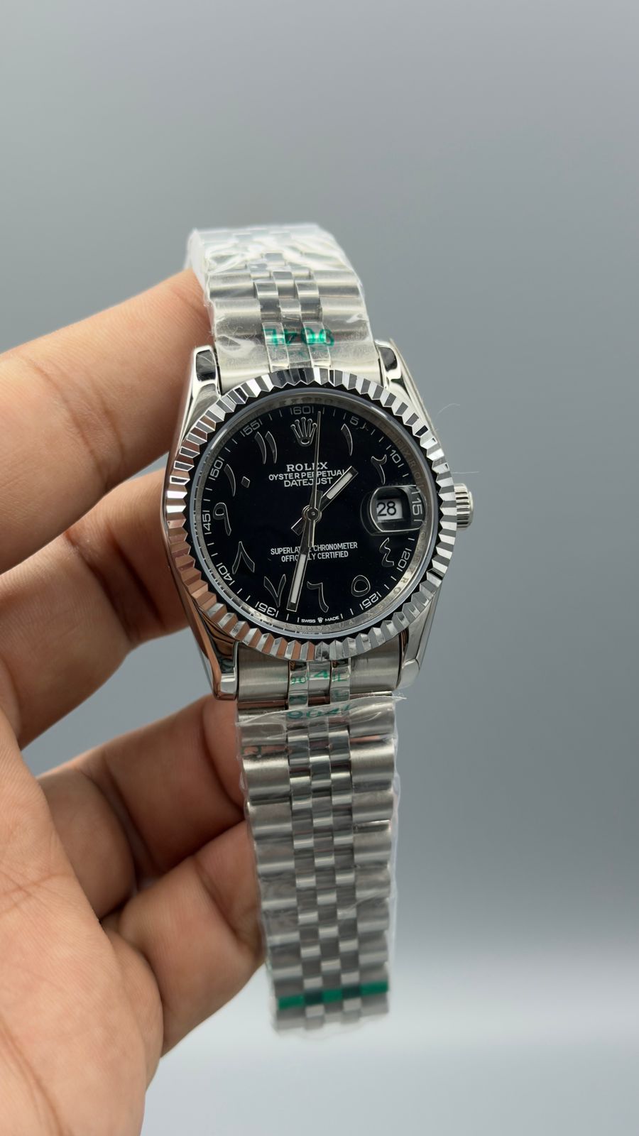 Datejust | 36mm | silver chain | Arabic digit