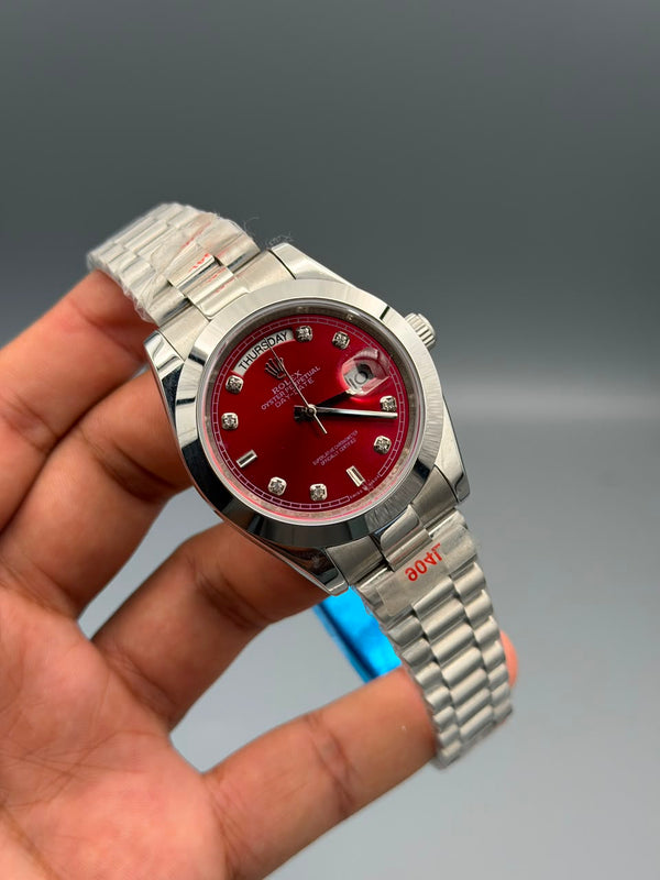 Daydate 41mm stainless steel master lock zr made