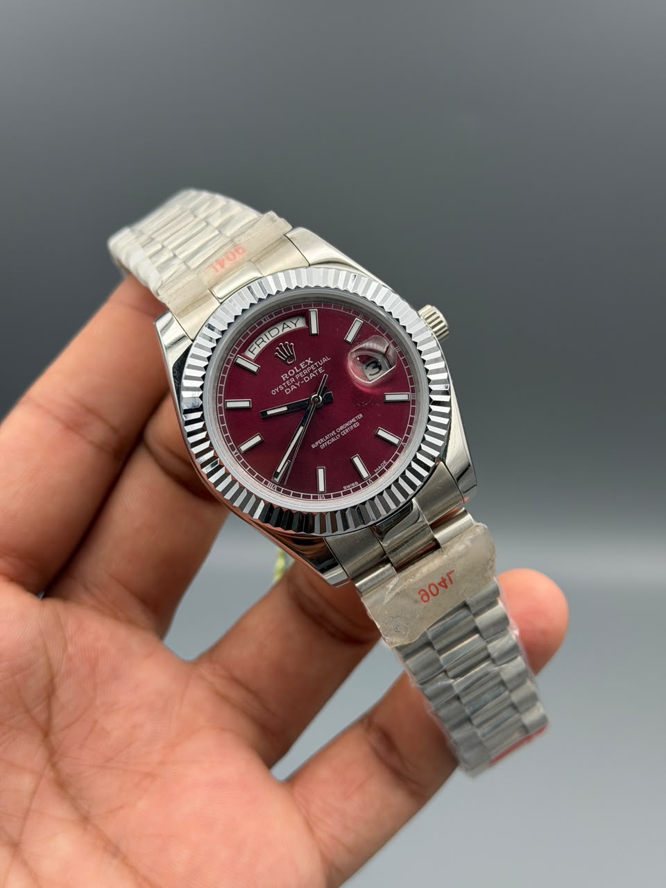 Daydate 41mm stainless steel master lock  zr made